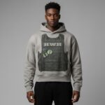 Front view of custom DTG printed hoodie