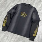 Custom double layer boxy fit t shirt