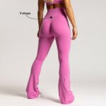 Custom high waist flared yoga pants