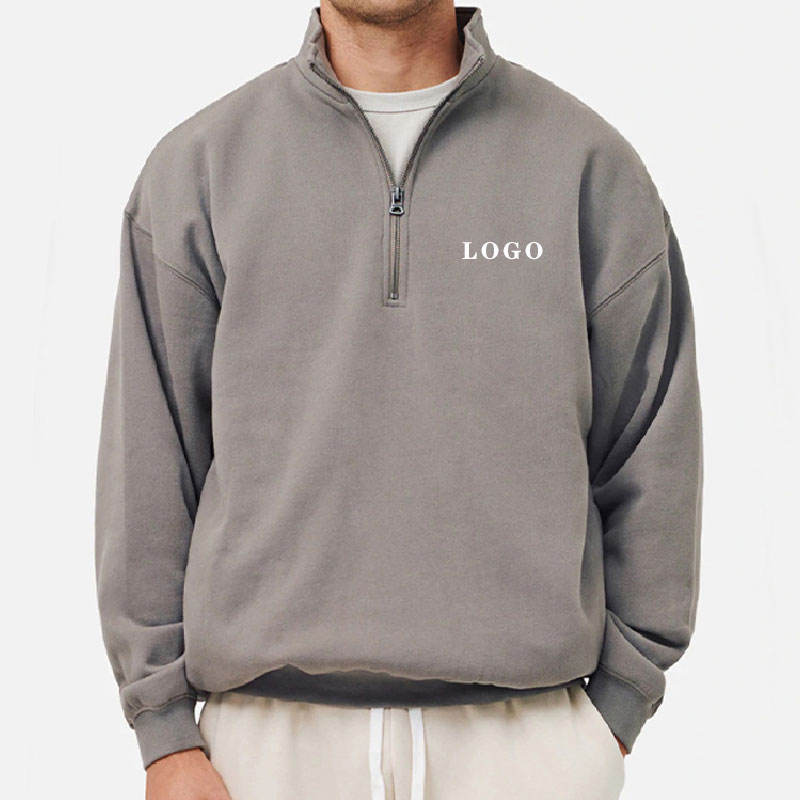 Custom heavyweight quarter zip sweatshirt