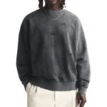 Custom distressed crewneck sweatshirt