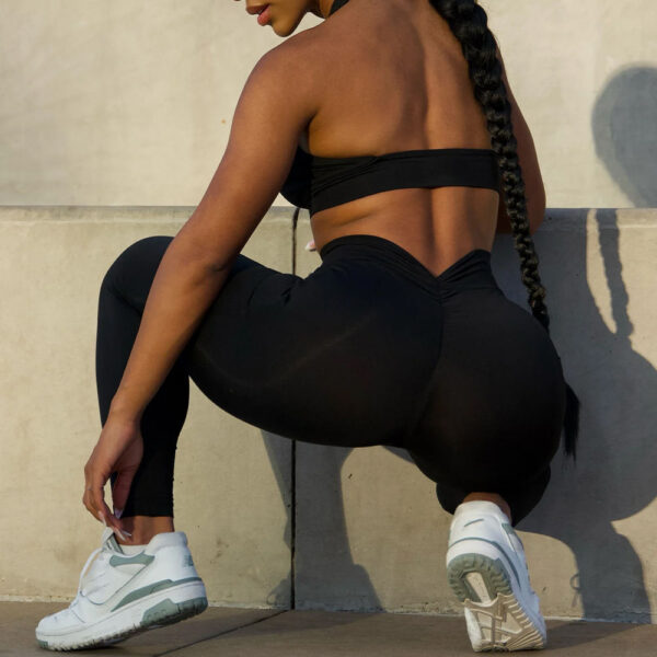 Women's activewear set squat view