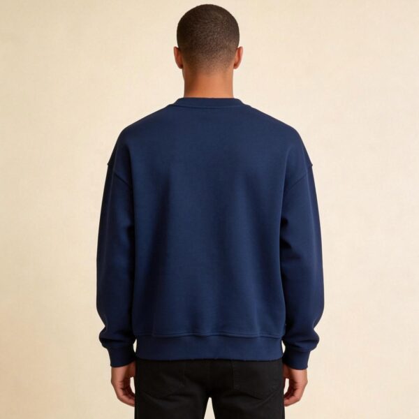 Crewneck sweatshirt back view