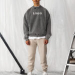 Acid wash sweatshirt side view