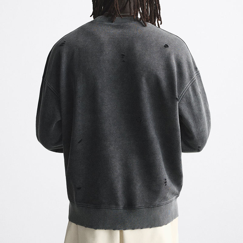 Vintage washed sweatshirt back view