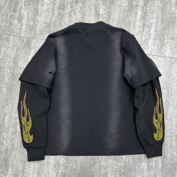 Boxy fit double layer t shirt back view