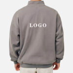 Quarter zip sweatshirt back view