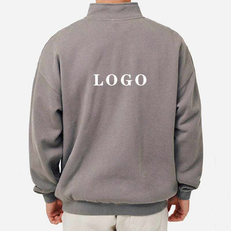 Quarter zip sweatshirt back view