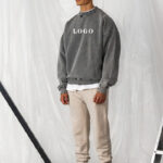 Oversized crewneck sweatshirt front view