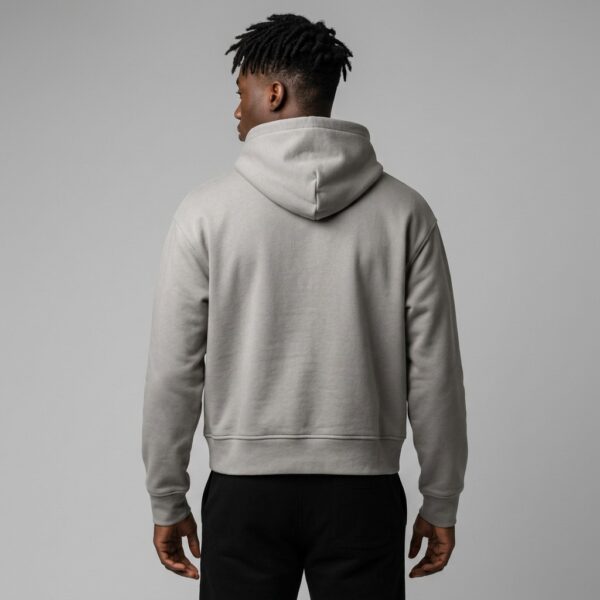 Back view of custom DTG printed hoodie