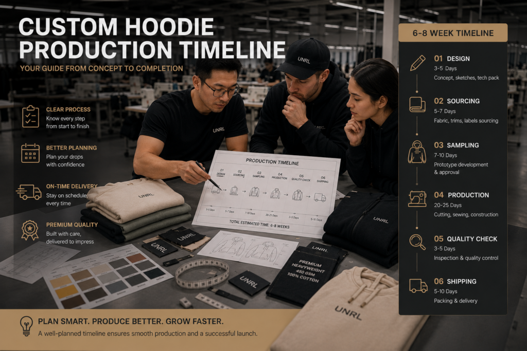 Custom Hoodie Production Timeline Guide