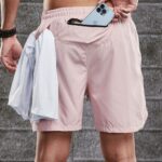 Sports shorts pocket detail