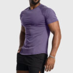 Athletic t shirt side front view