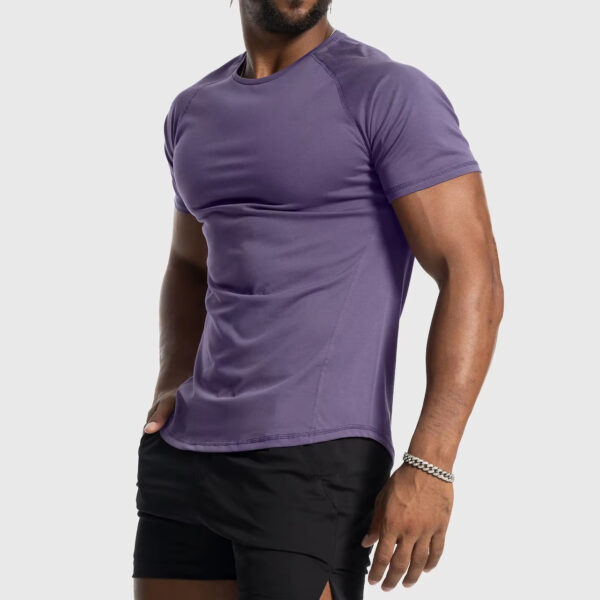 Athletic t shirt side front view