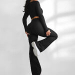 Black fitness set side view