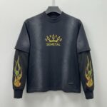 Oversized double layer t shirt front view