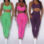 Women's gym set color options