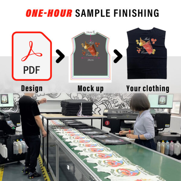 Custom streetwear t shirt OEM service