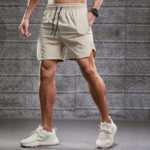 Men training shorts front view