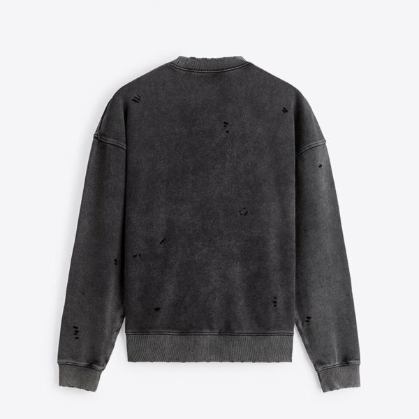 Vintage washed crewneck sweatshirt flat lay