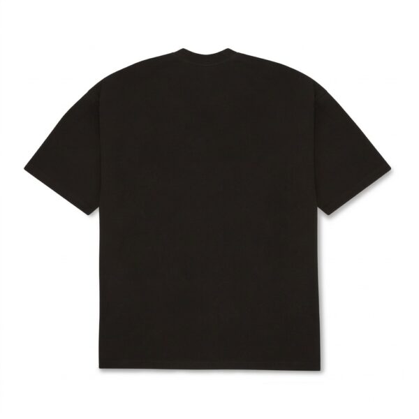 Custom heavyweight boxy fit t shirt flat lay