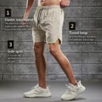 Quick dry training shorts feature display