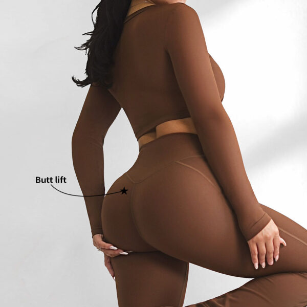 Women's yoga set back view