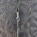 Custom zip hoodie zipper detail